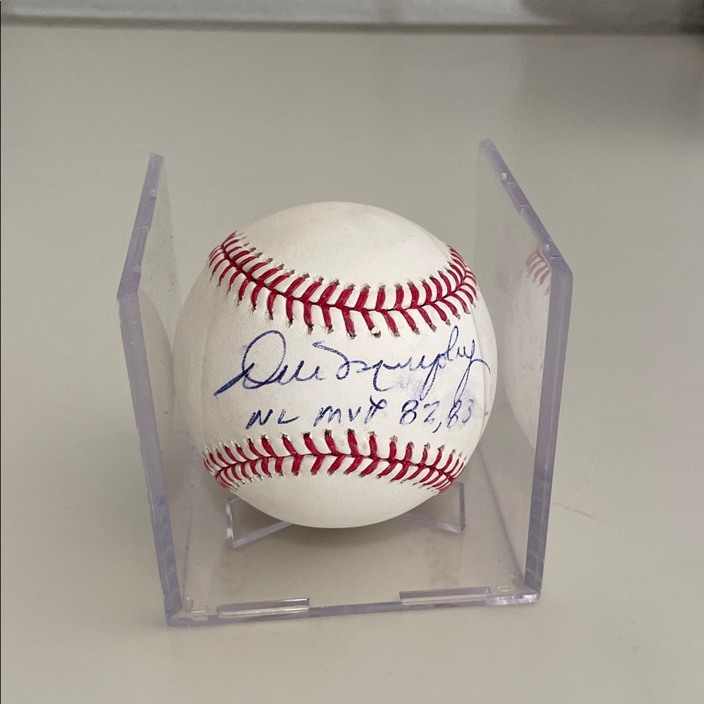 Autographed Baseball with Red Stitching